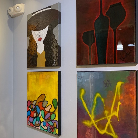 Thousand pieces of love mix media on canvas - Picture 3 of 5